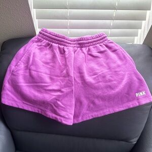 ** BRAND NEW ** PINK Victoria’s Secret Party Purple Logo Shorts W/ TAG